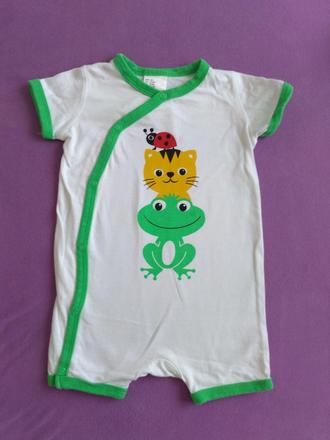 Celorozopínacie opalovačky s lienkou,žabkou,cicou, h&m,62