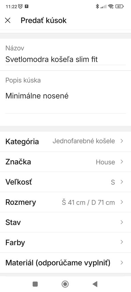 Košeľa slim fit, house,s