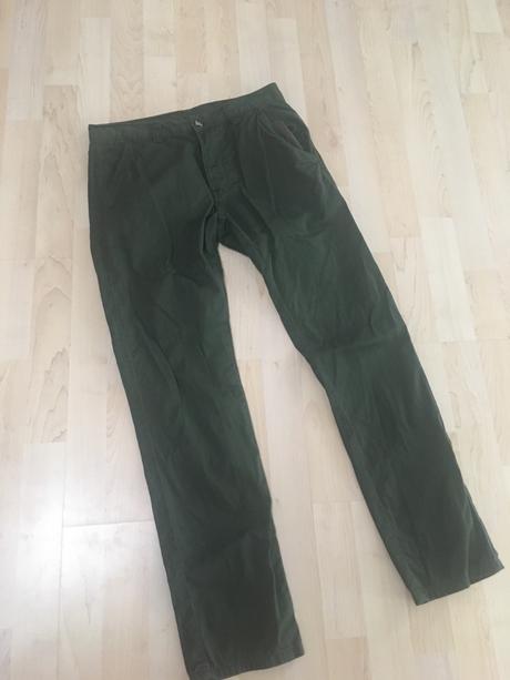 Denim olivove nohavice, denim,28