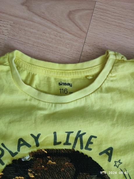 Tričko krátky rukáv 116, sinsay,116