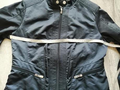 Prémiová luxus bunda geox v38 oceľovomodrá, geox,38