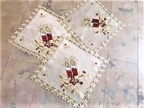 Vianočné obrúsky/ set 3 ks, 
