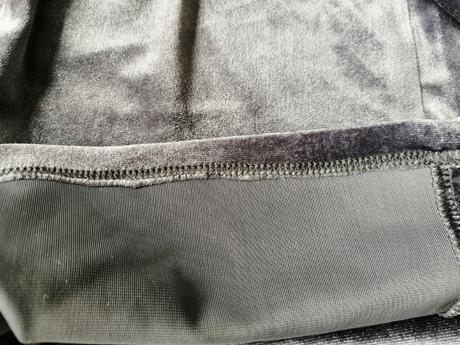 Sivé zamatové šaty bella dame, v36, 36