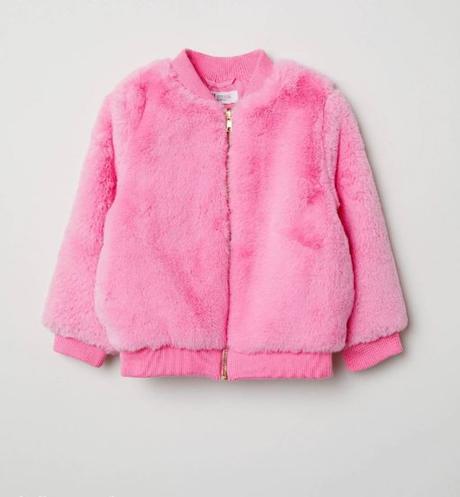 Chlpatá prechodná bundička, h&m,110