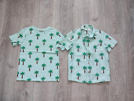 Tričko palmy, h&m,122