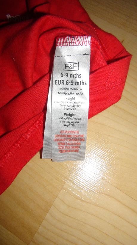 Tricko s dlhymi rukavmi, velkost 74, f&f,74