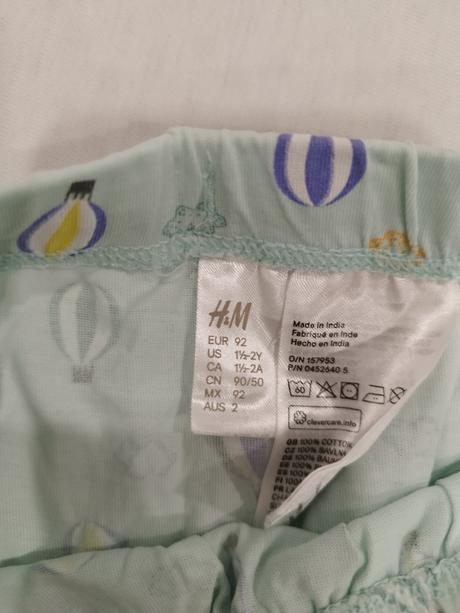Tenké tepláky, h&m,92