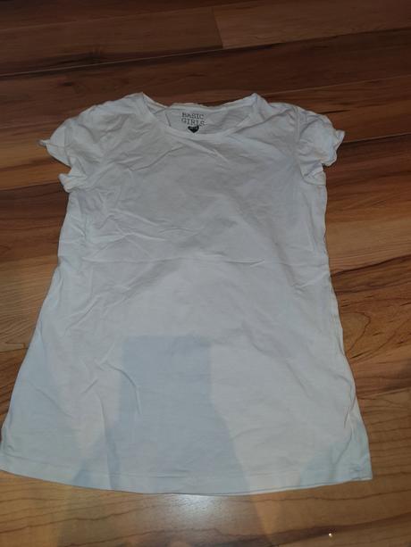 Tričko biele basic 146-152, 146