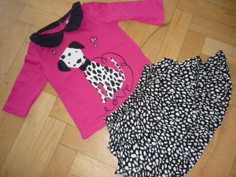 Sukňa a tričko, f&f,98
