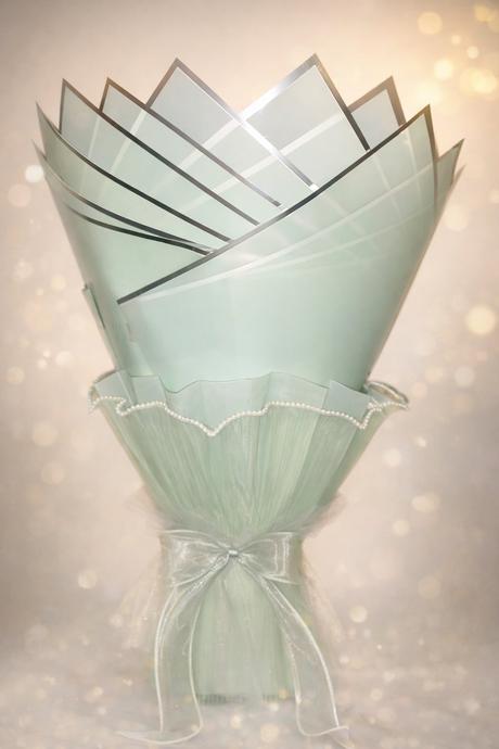 Saténová kytica ruží, 