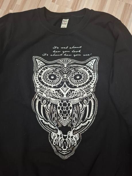 Mikina s obrázkom sovy, s