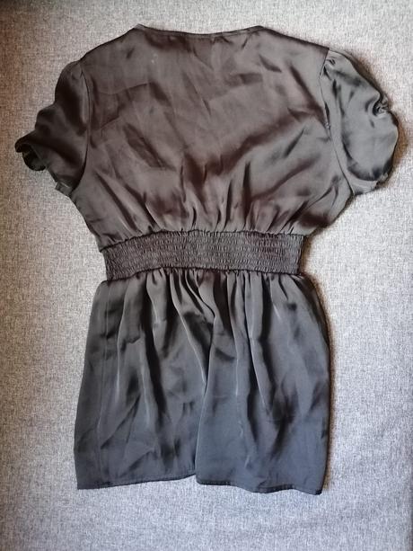 Čierna saténová blúzka zn. forever 21 veľ. s, s