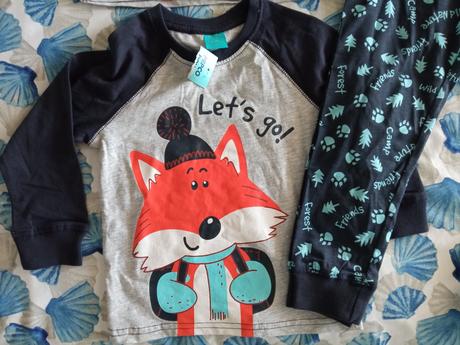 Pyžamo líška 2-3roky nenosene, pepco,98