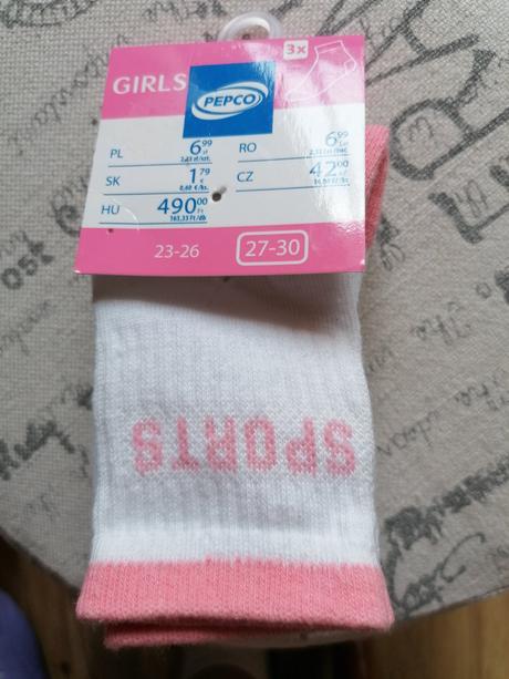 3x ponozky 27-30, pepco,30