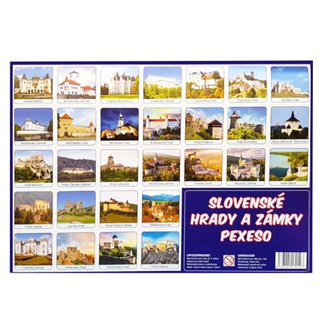 Pexeso, slovenské hrady a zámky 32,