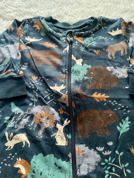 Tmavomodre pyzamo lesne zvieratka lindex, lindex,62