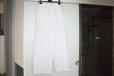 Volne siroke biele zara nohavice, zara,xs