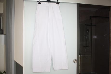 Volne siroke biele zara nohavice, zara,xs