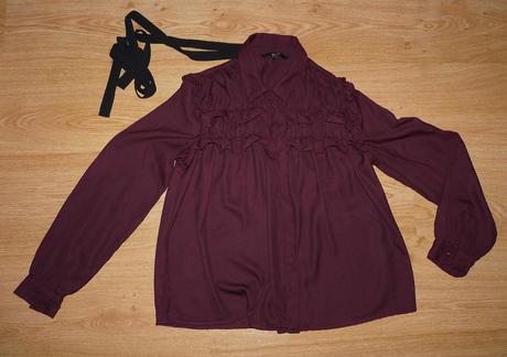 Bordova bluzka, vero moda,s