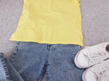 Žltá blúzka, h&m,134