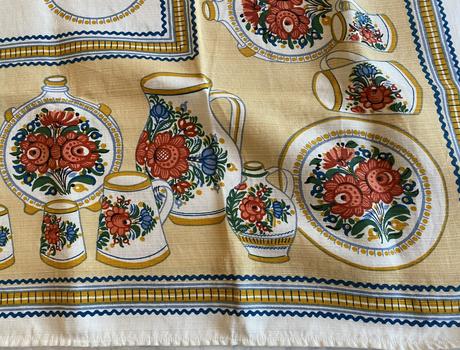 Ľanový obrus s potlačou 136x109cm, 