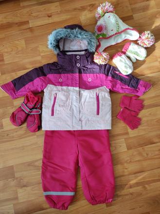Výbava pre dievčatko do snehu, c&a,92