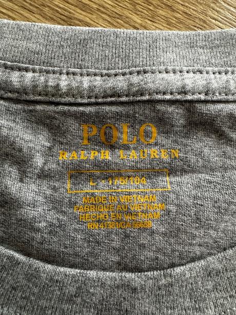 Tričko ralph lauren sivé l, ralph lauren,l