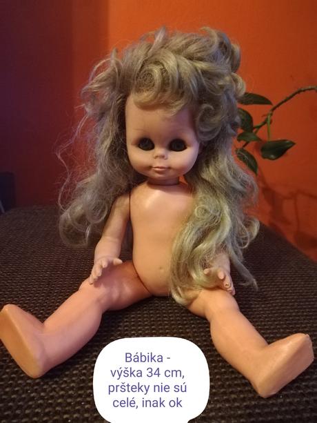 Retro bábika 34 cm, 