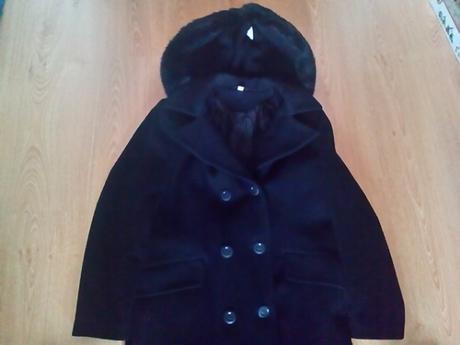 Čierny dlhý kabát m, m