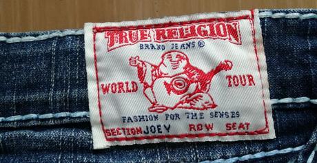 True religion tmavomodré dámske značkové rifle (no, 30