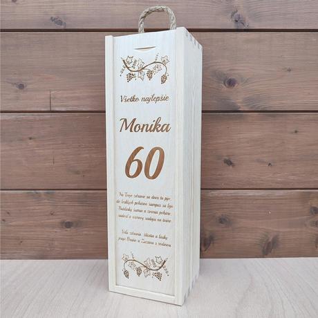 Drevená kazeta na víno, 