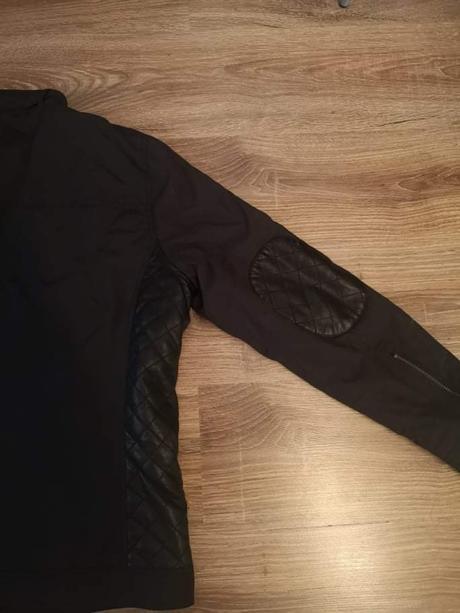 Prechodná vetrovka s koženými prvkami, l