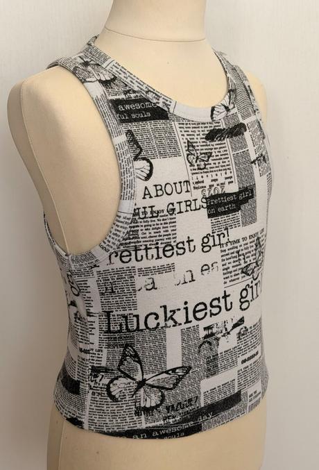Fb sister trendy tielko s novinovou potlačou, fishbone,xs