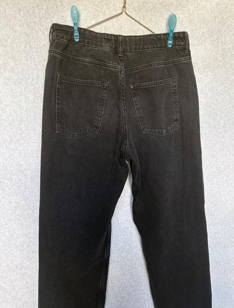 Chlapčenské čierne rifle loose fit, h&m,170