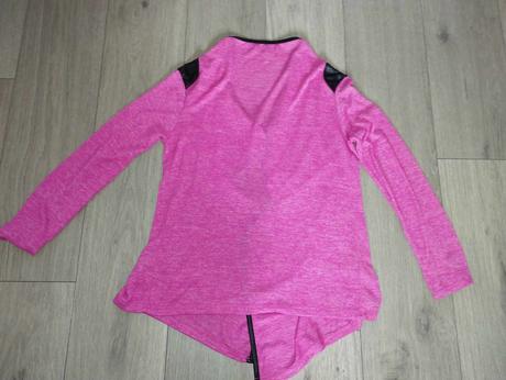 Tenký kardigán, ružový, s