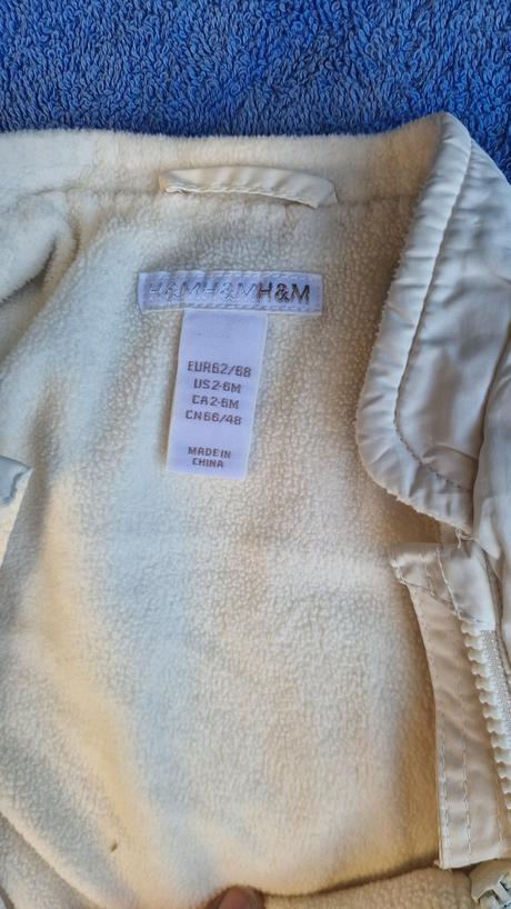 Zateplený overal 3-6m, h&m,68