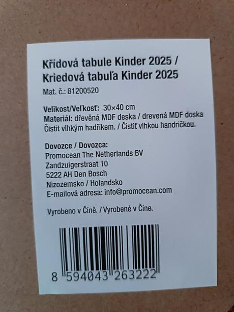 Kriedova tabuľa, 
