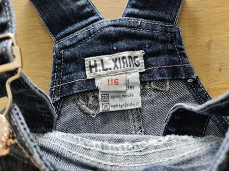 Riflová suknička na traky, 116