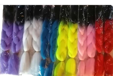 Kanekalom ombré - výroba copov a afro účesov,