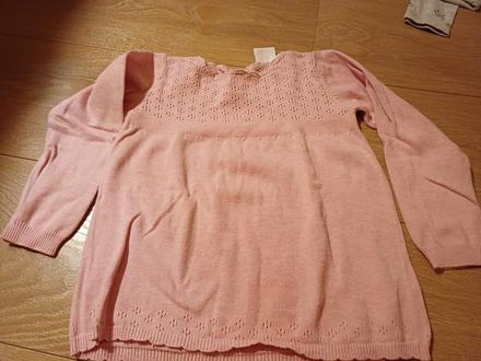 Krásny ružový tenký svetrík vraj 18-24m, baby,92