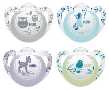 Nuk silikón. cumlík genius color 0-6m, 2ks, nuk