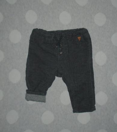 Podšité nohavice na 4 až 6 mesiacov, h&m,68