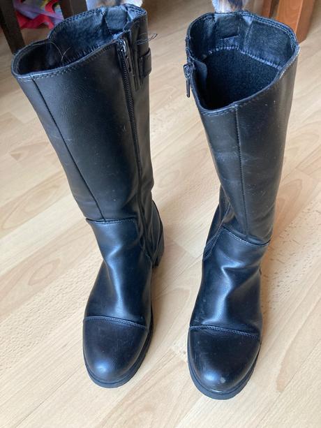 Čižmy vysoké, deichmann,35