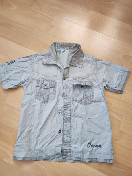 Chlapčenská košeľa s krátkym rukávom, 140