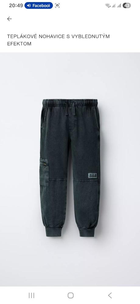 Tepláky zara 11-12r, zara,152