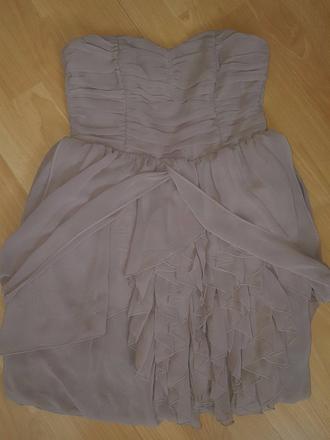 Bezove spolocenske saty, h&m,38