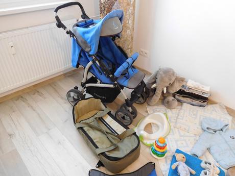 Kočiarik +vajíčko+kresielko+prebalovacia podložka, caretero