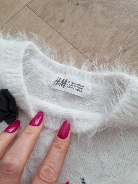 Chlpatý svetrík 110/116, h&m,110