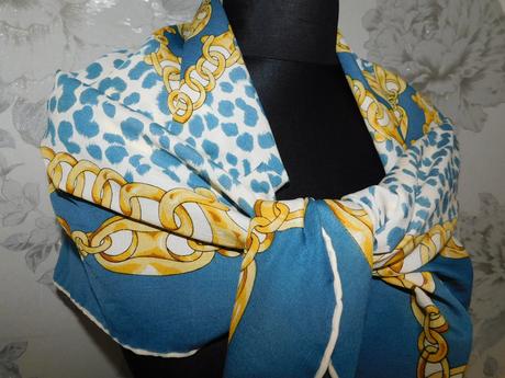 Elif kvalitná luxusna hodvabna elegantná šatka, xl