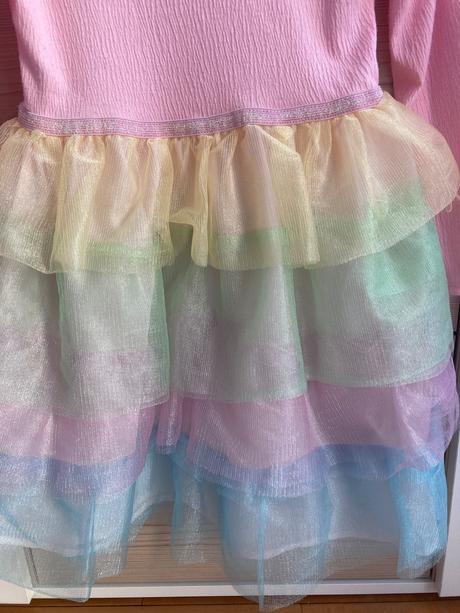 Saty s farebnou tylovou suknou ham, h&m,110